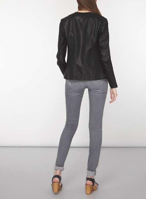 **Tall Faux Leather Jacket